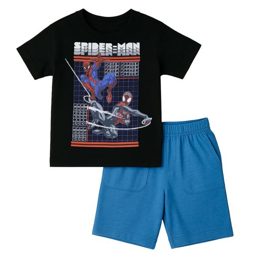 Conjunto de 2 piezas bicolor con estampado para niño