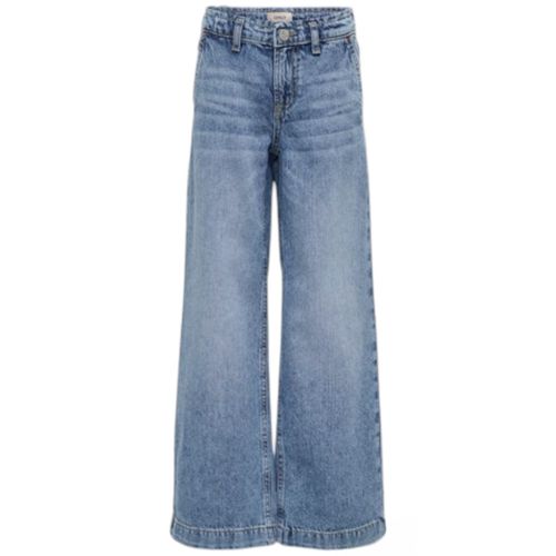 Jeans wide leg azul lavado para niña