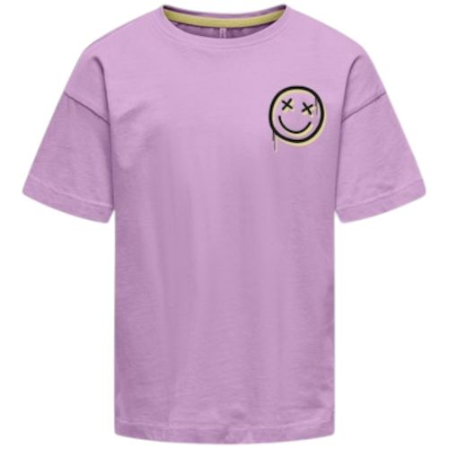 Blusa morada con estampado para niña