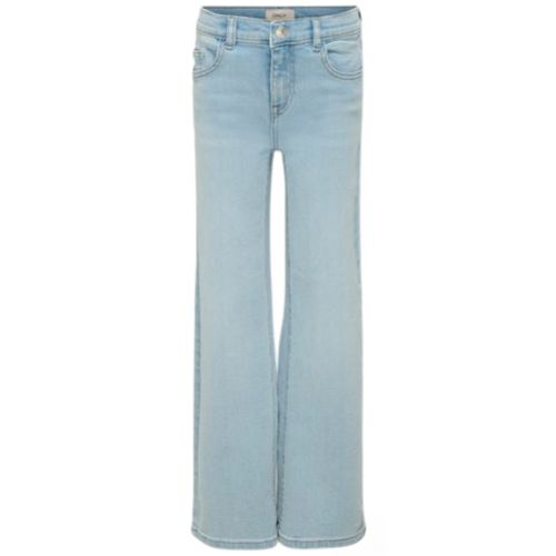 Jeans wide leg azul lavado para niña