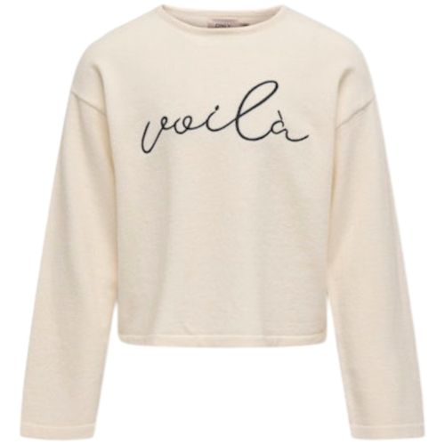 Suéter beige con estampado para niña