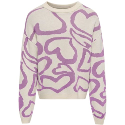 Suéter beige con estampado para niña