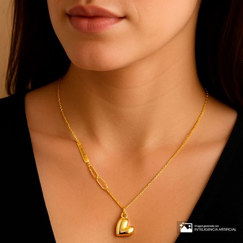 Cadena color dorado Nes de plata  de 1 mm-18" para mujer