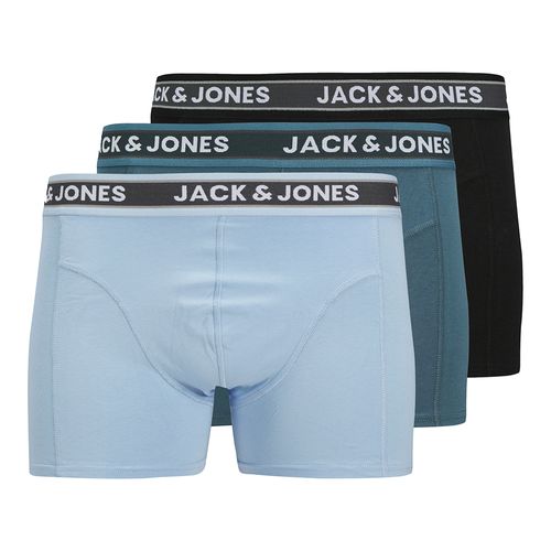 Pack de 3 boxers trunks Jack & Jones multicolor sólidos para hombre