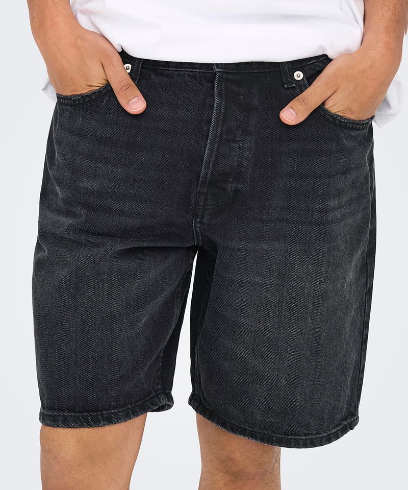 104938562-Short-Only---Sons-negro-denim-para-hombre