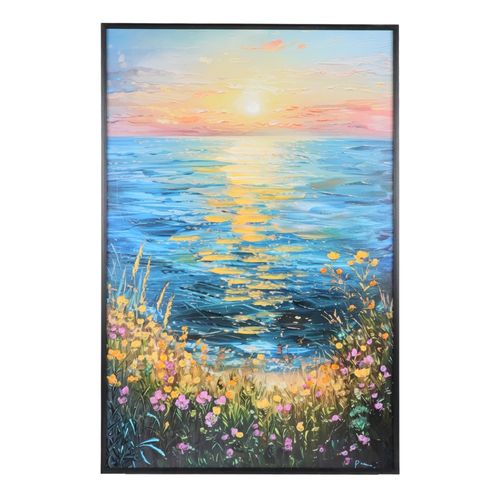 Cuadro decorativo paisaje de mar abstracto 59x89 cm