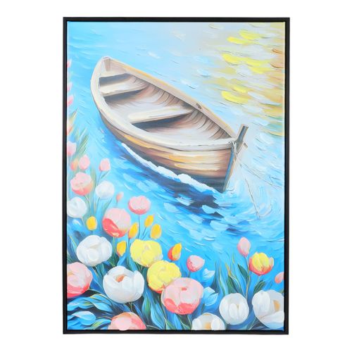 Cuadro decorativo bote 50.5x70.5 cm