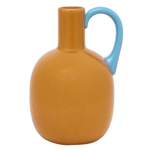 Jarrón decorativo de vidrio 21.5 cm