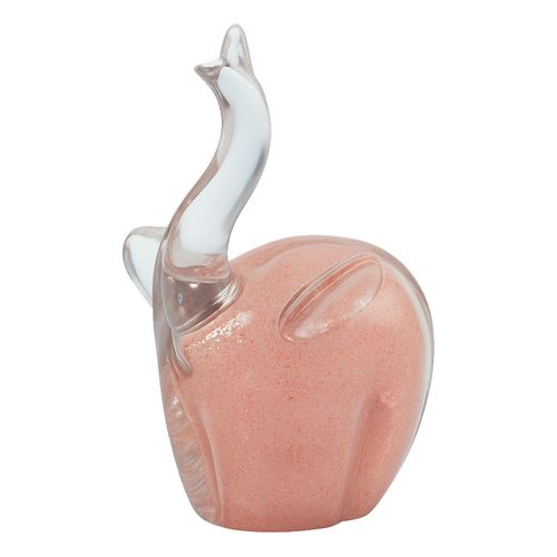 Elefante decorativo de vidrio 15x7.5 cm