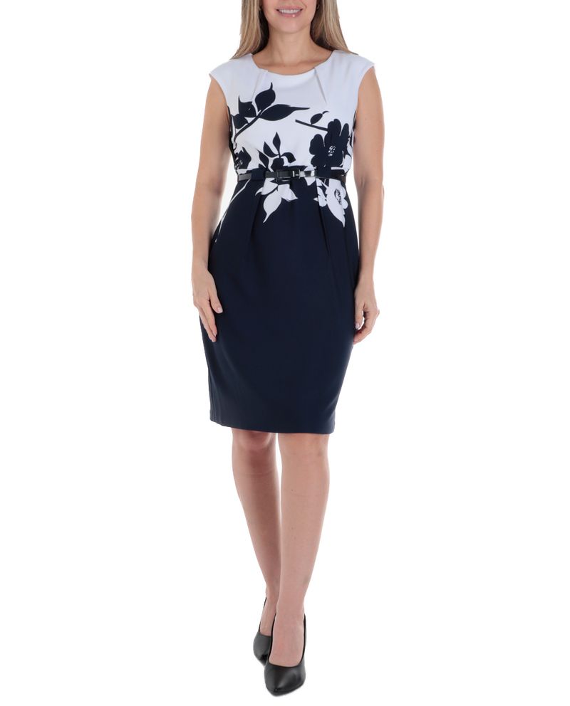 104790196-Vestido-Connected-Apparel-formal-color-blocking-sin-mangas-para-mujer