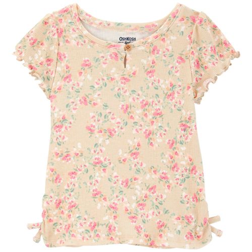 Blusa multicolor con estampado floral para niña