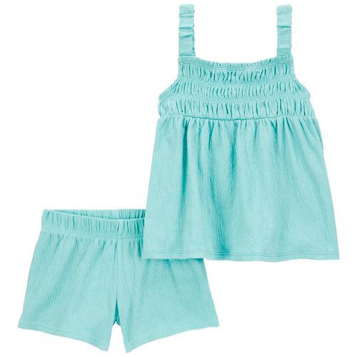 Conjunto de 2 piezas celestes con estampado para niña