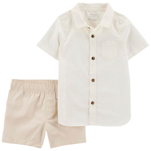 Conjunto de 2 piezas bicolor con estampado para niño