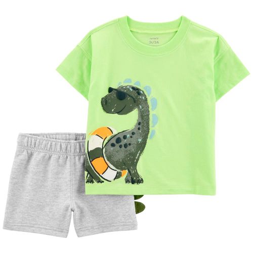 Conjunto de 2 piezas bicolor con estampado para bebé niño