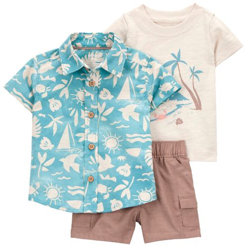 Conjunto de 3 piezas multicolor con estampado para bebé niño