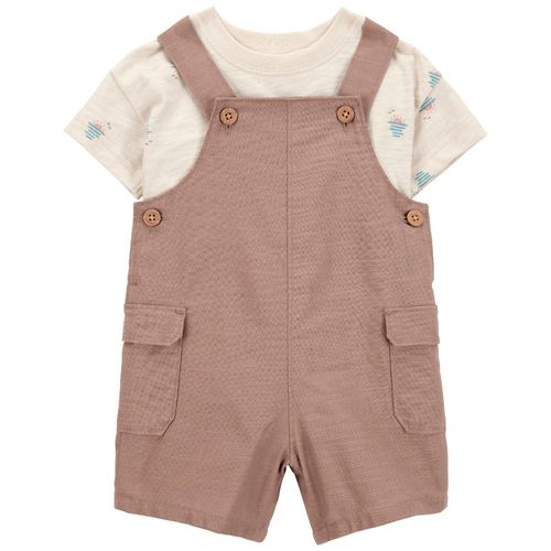 Conjunto de 2 piezas bicolor con estampado para bebé niño