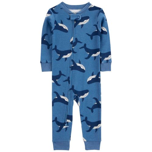 Pijama azul con estampado para niño