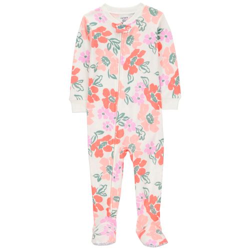 Pijama multicolor con estampado floral para niña