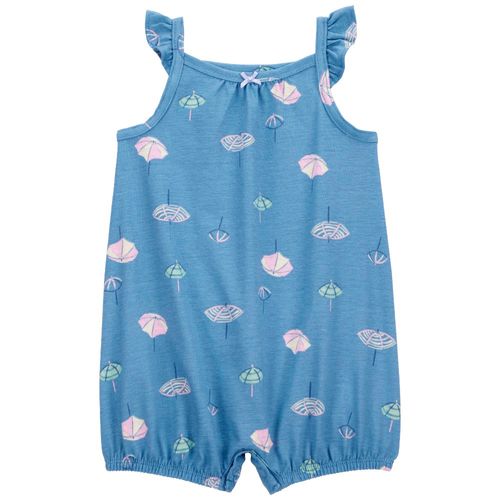 Romper azul con estampado para bebé niña