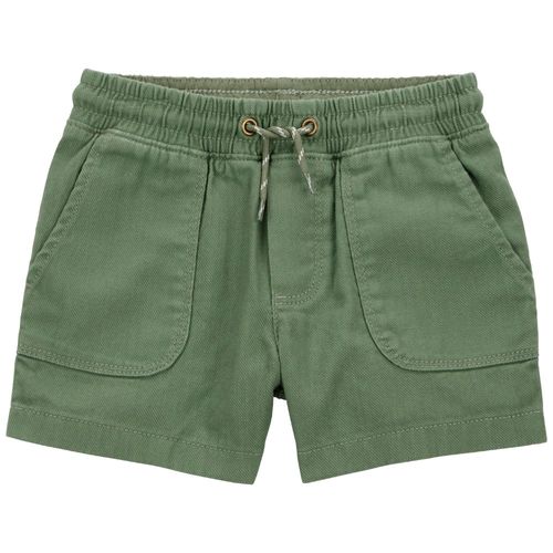 Short verde sólido para niño