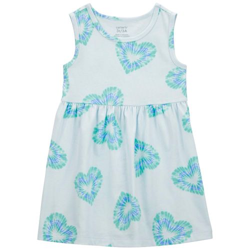 Vestido blanco con estampado para niña