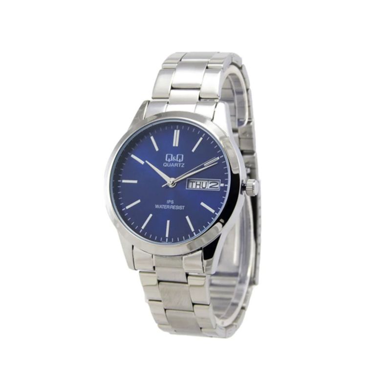 104896483---Reloj-Q-Q-analogo-metalico-plateado-para-hombre