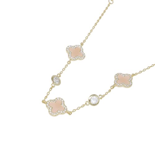Pulsera de brass con baño de oro para mujer
