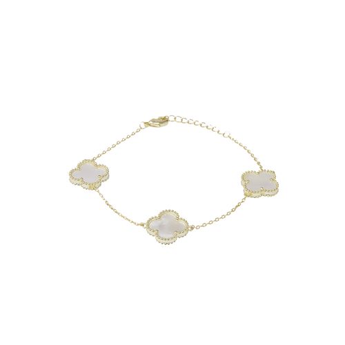 Pulsera de brass con baño de oro para mujer