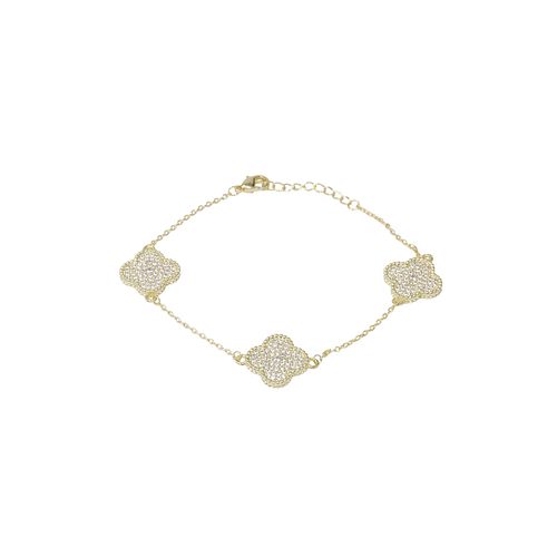 Pulsera de brass con baño de oro para mujer