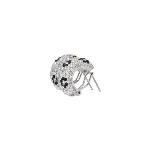 Aretes de brass en baño de plata plateados para mujer