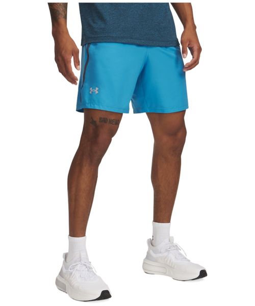 Short deportivo Under Armour azul color block para hombre