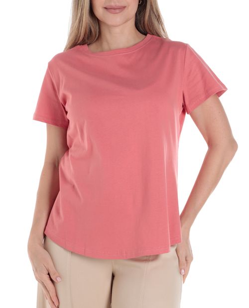 Camiseta Nicolle rosada manga corta para mujer