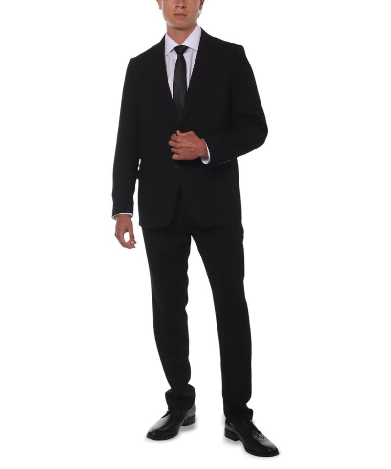 104906889-Traje-tailored-fit-Oscar-de-la-Renta-negro-solido-para-hombre