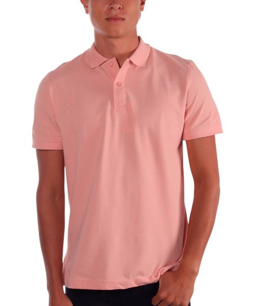 Camisa polo básica Gents rosada sólida para hombre