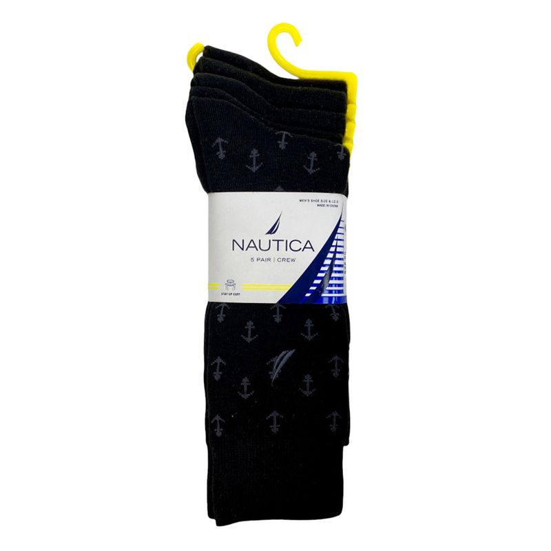 104897074-Pack-de-5-pares-de-calcetines-Nautica-negros-para-hombre
