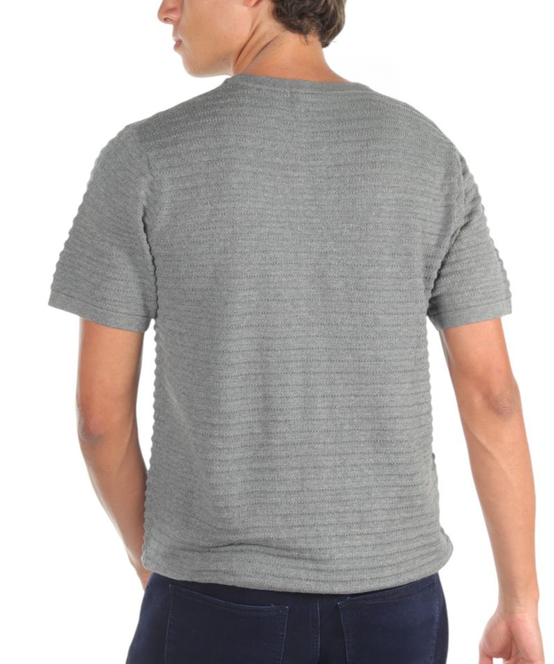 104774212-Camiseta-casual-Unexpected-gris-texturizada-para-hombre