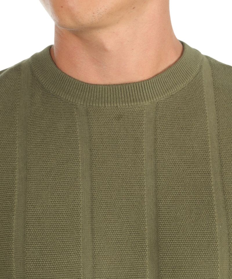 104774224-Sueter-casual-Unexpected-verde-oscuro-texturizada-para-hombre