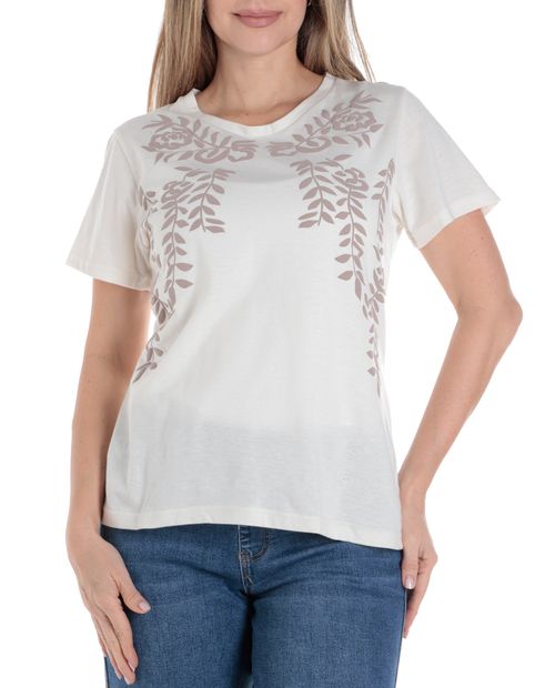 Camiseta Nicolle estampada manga corta para mujer