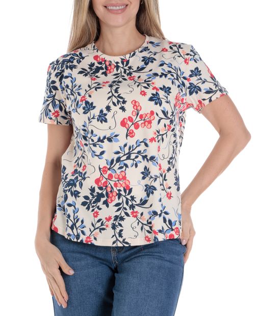 Camiseta Nicolle estampada manga corta para mujer