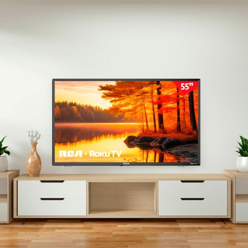 Pantalla RCA LED smart 55" UHD/4K Roku