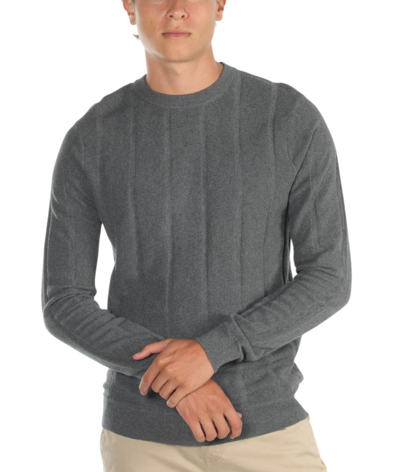 104774227-Sueter-Unexpected-gris-con-textura-para-hombre