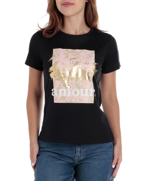 Camiseta Unexpected estampada manga corta para mujer