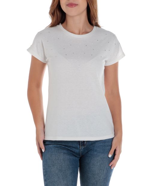 Camiseta Unexpected blanca manga corta para mujer