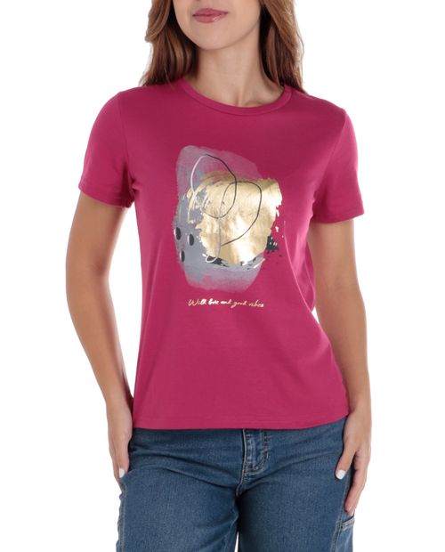 Camiseta Unexpected estampada manga corta para mujer