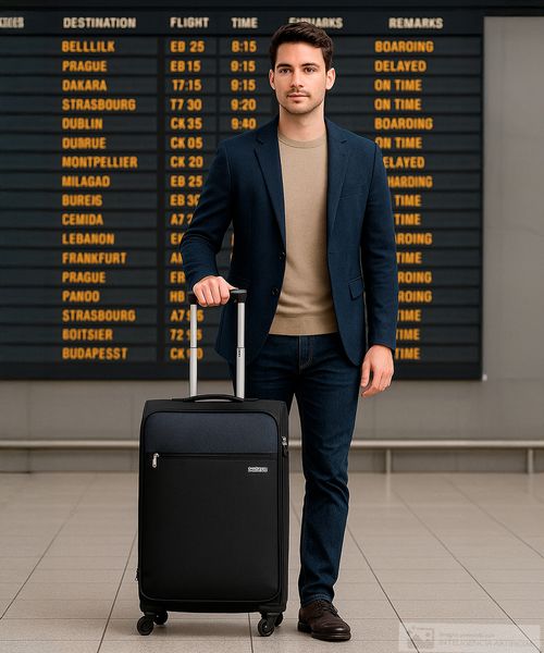 Maleta mediana American Tourister Frankfurt negra