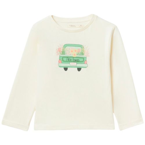 Blusa amarilla con estampado para niña
