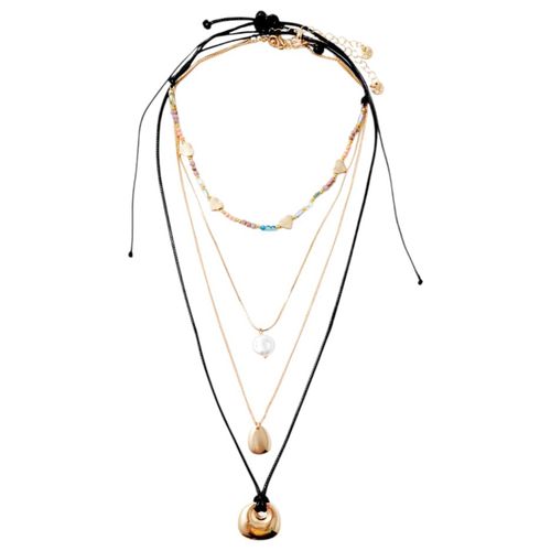 Set de 4 collares multicolor para mujer