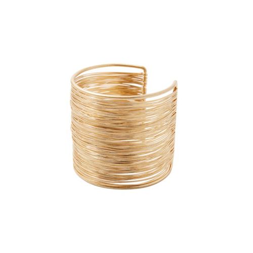 Brazalete dorado para mujer