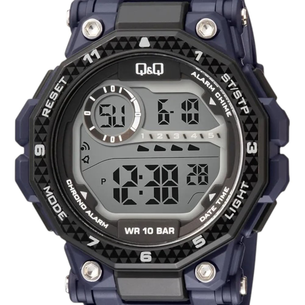 Reloj Q&Q digital de resina en color azul para hombre - Siman Nicaragua