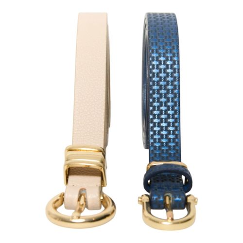 Set de 2 cinturones Sfera bicolor para mujer